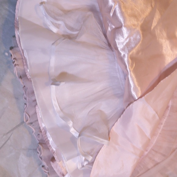 Jona Michelle Pink Floral Tulle Ruffle Dress Girls Size 2T Special Occasion - Picture 13 of 15